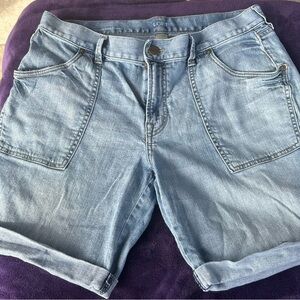 Lot of Loft denim shorts size 10 two different washes